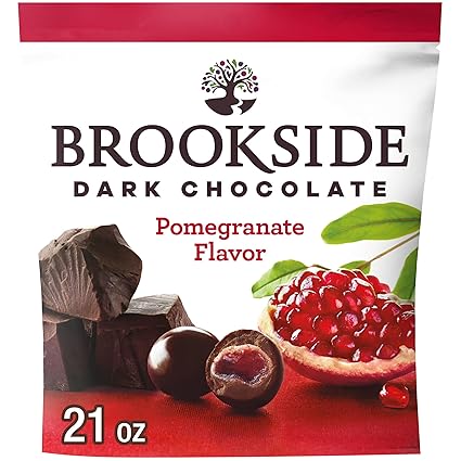 Bag of Brookside dark chocolate pomegranate pieces
